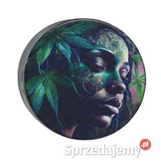 Kolorowy Młynek do Tytoniu Grinder z Kobietą w śląskie Ostrowy nad Okszą