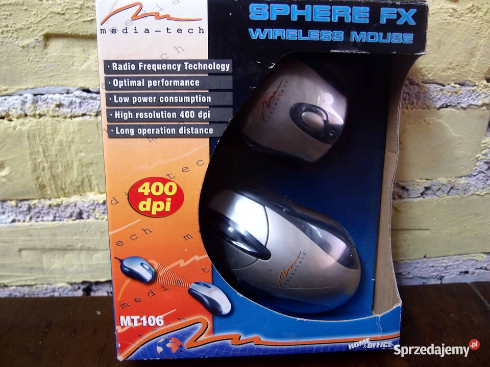 Mysz kulkowa interfejs 2 bezprzewodowa MediaTech Łódź
