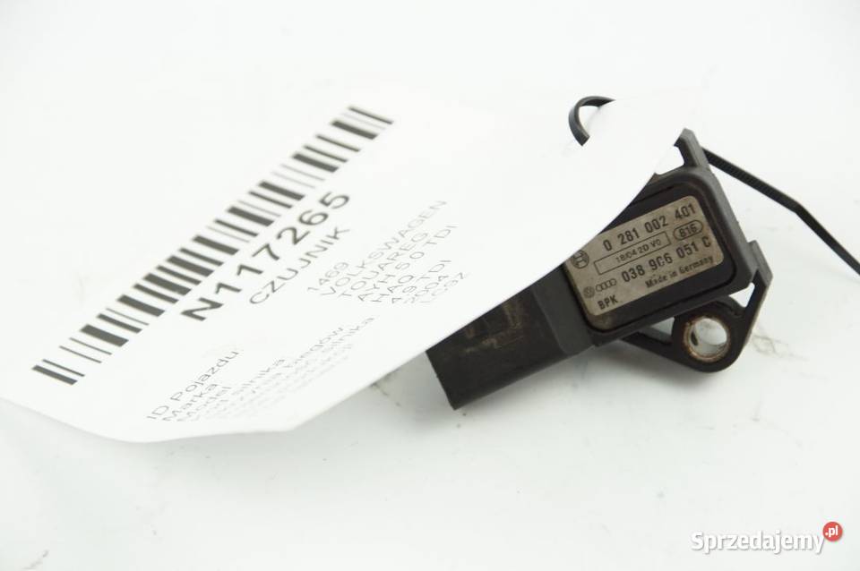 038906051C CIŚNIENIA MAP SENSOR TOUAREG I kujawsko-pomorskie
