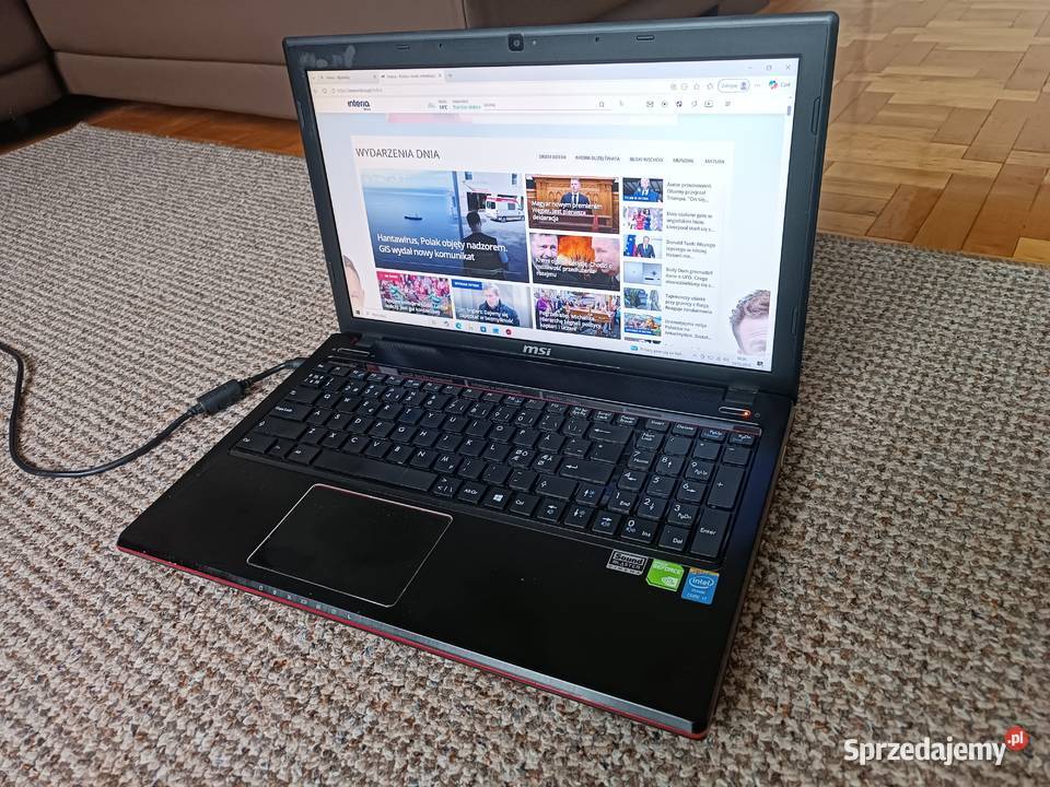 Laptop gamingowy MSI MS16GC i712GB ram 256GB SSD Libiąż