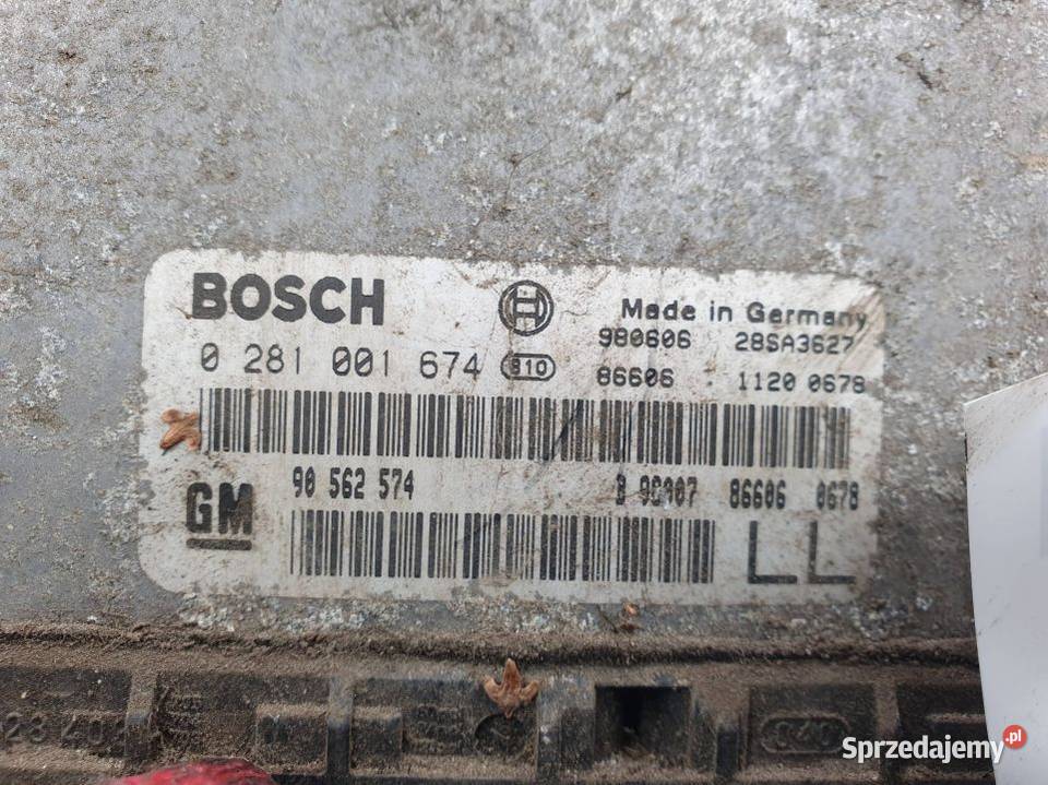 KOMPUTER SILNIKA ECU OPEL ASTRA G 0281001674 Lipno