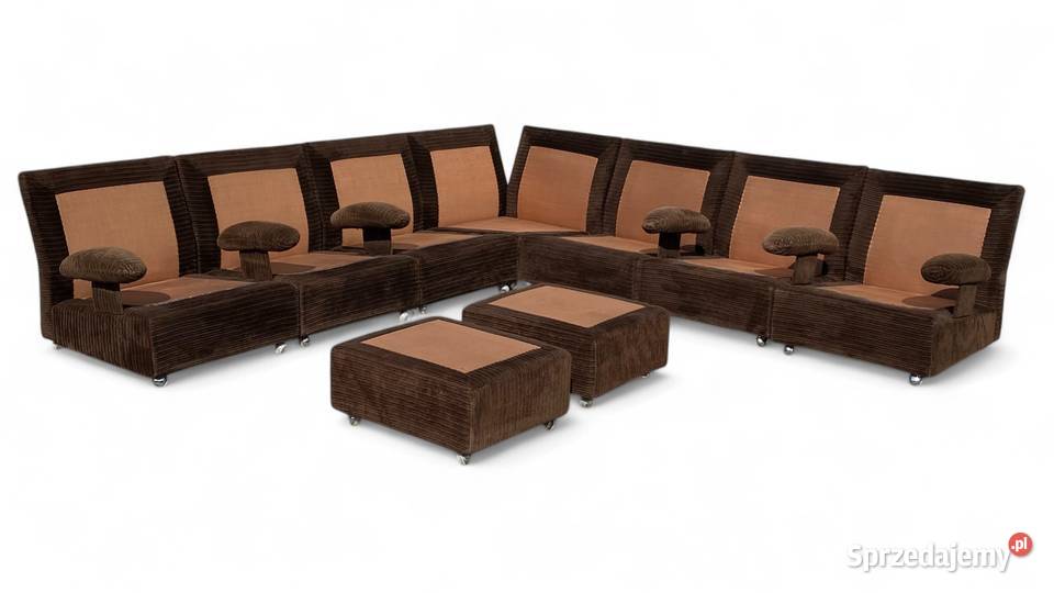 Modułowy narożnik wypoczynkowy vintage lata 70 zachodniopomorskie Gryfice