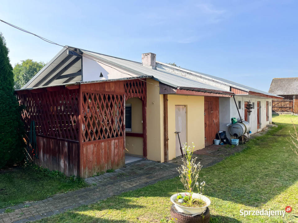 Dom parterowy 42m2 działka 800m2 Gliniany