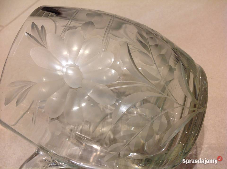 Stary Kufel Szklany Szkło Grawerowane Nowa Sól sprzedam