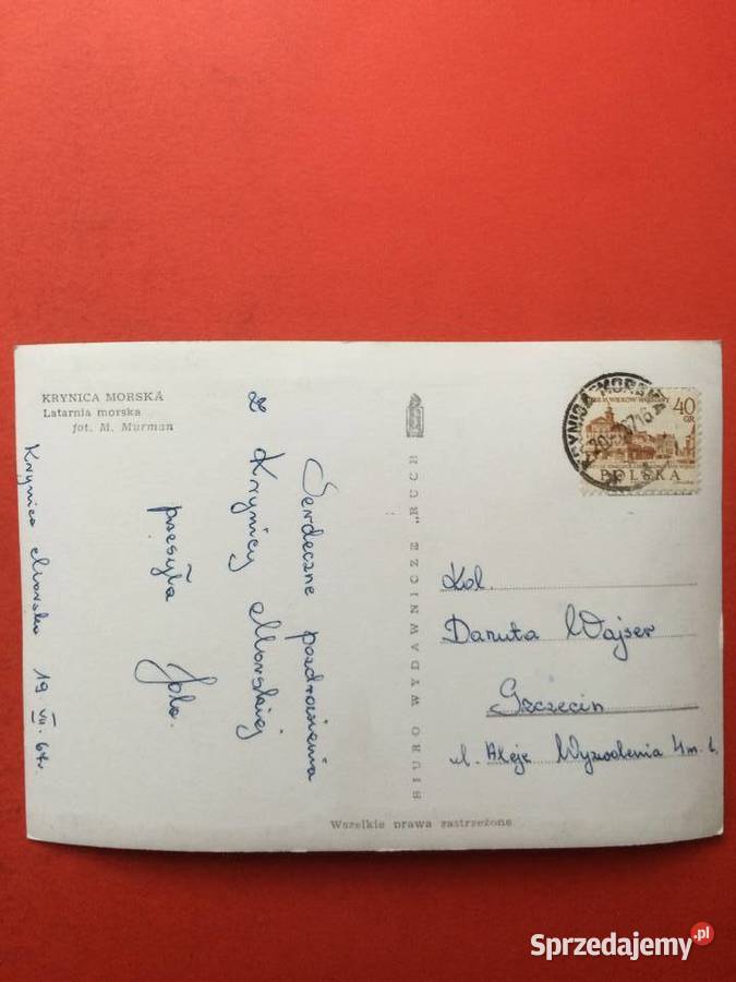 2481 Widokówka Krynica Morska Szczecin