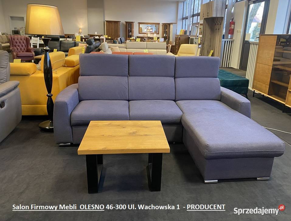 Nowy Narożnik 180x240 ze Spaniem NOVARA Tkanina Olesno