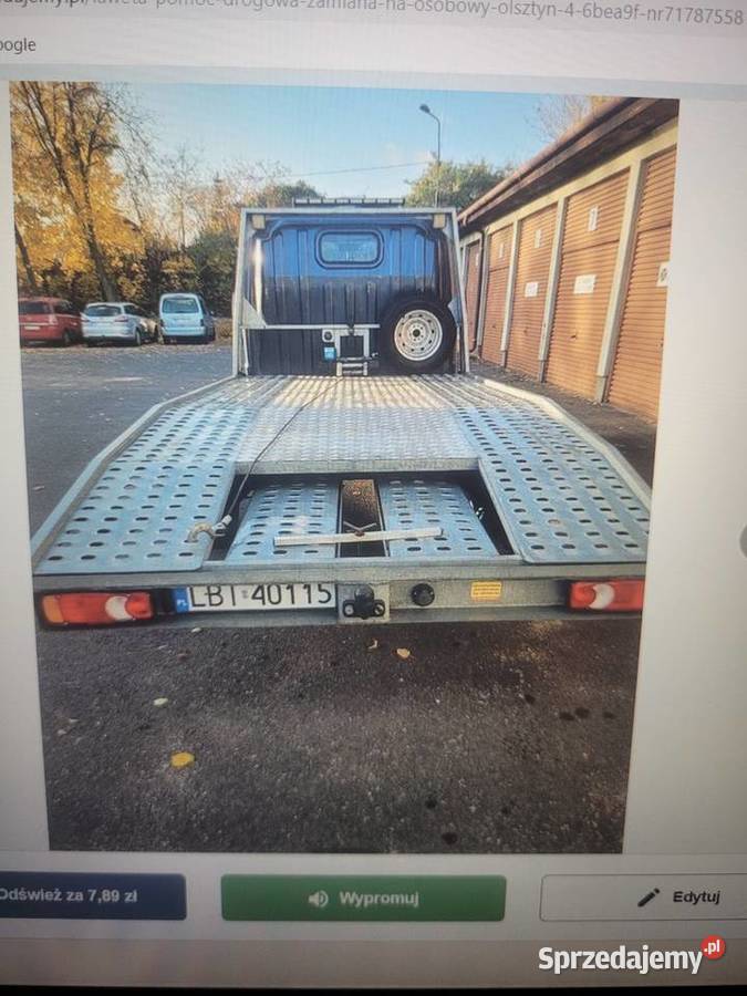 Wynajmę pomoc drogowa Olsztyn