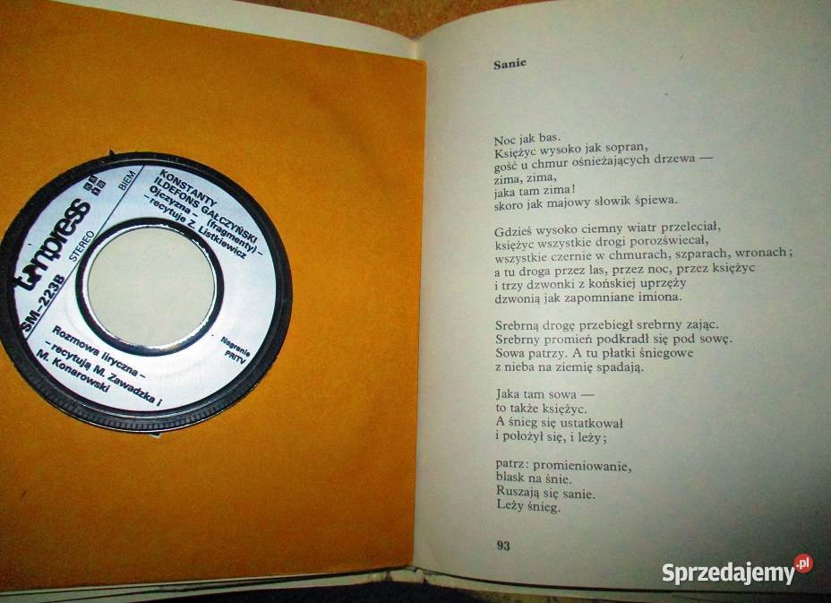 KI Gałczyński Dzikie wino płyta winylowapoezja Proza i poezja łódzkie sprzedam
