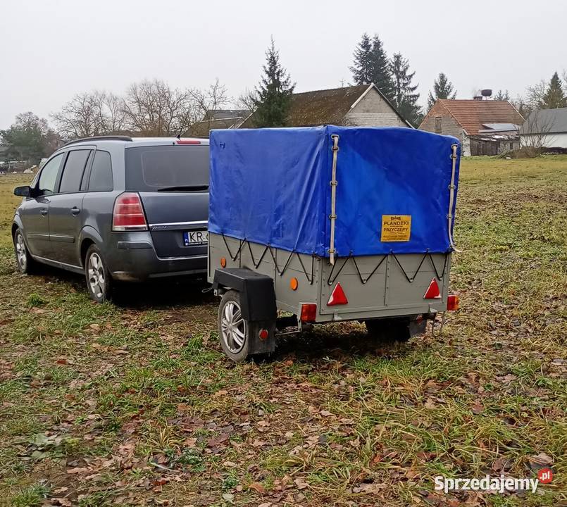 Przyczepka samochodowa sam z plandeką przyczepa Szczucin
