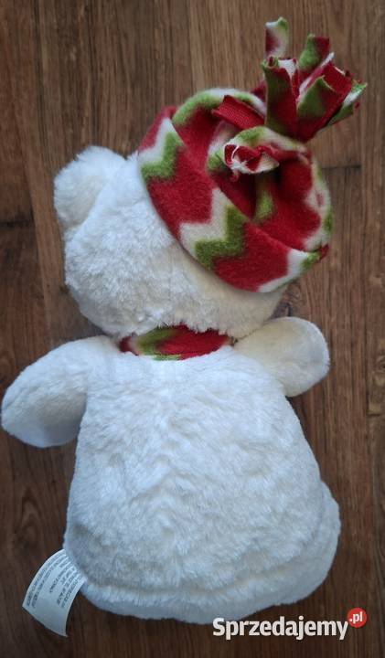 Maskotka biały miś pluszak 23 Zielona Góra