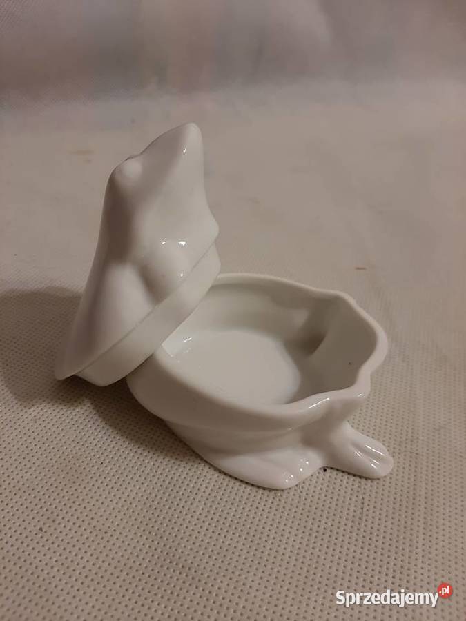 Śliczna figurka porcelanowapuzderko żabka Inowrocław sprzedam