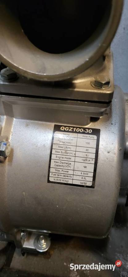 QGZ10030 motopompa mega wydajna nowa Malbork sprzedam