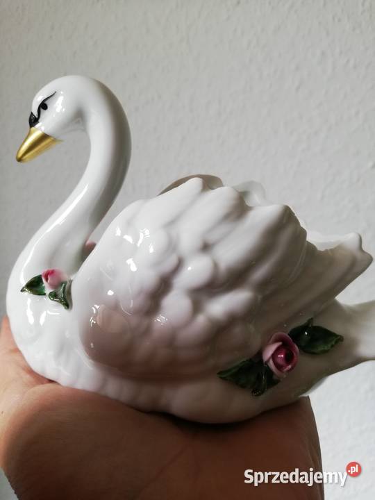 Sygnowane piękne łabędzie