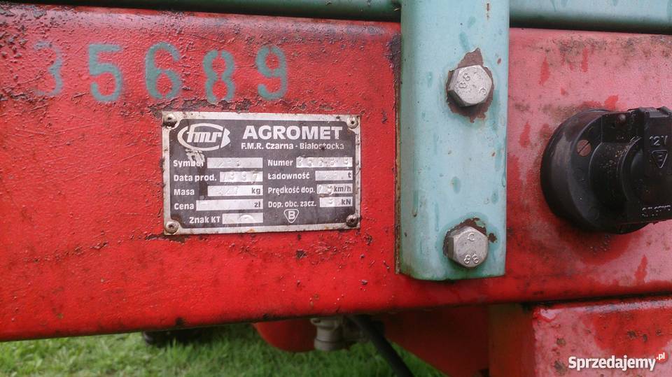 Rozrzutnik obornika Agromet ładowność 35t 1 Ostrzeszów