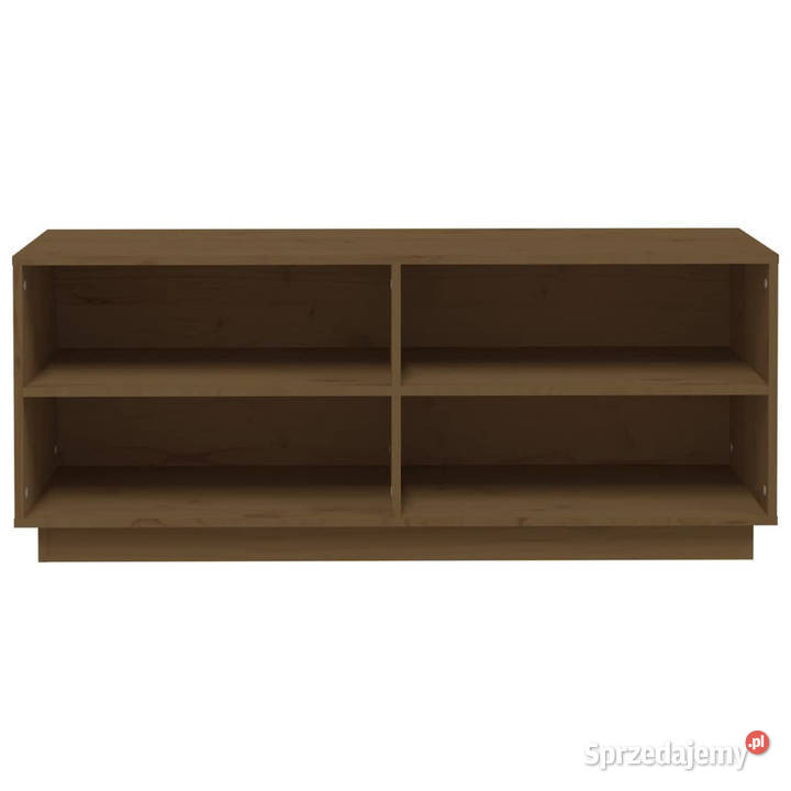Szafka na buty miodowy brąz 110x34x45 lite