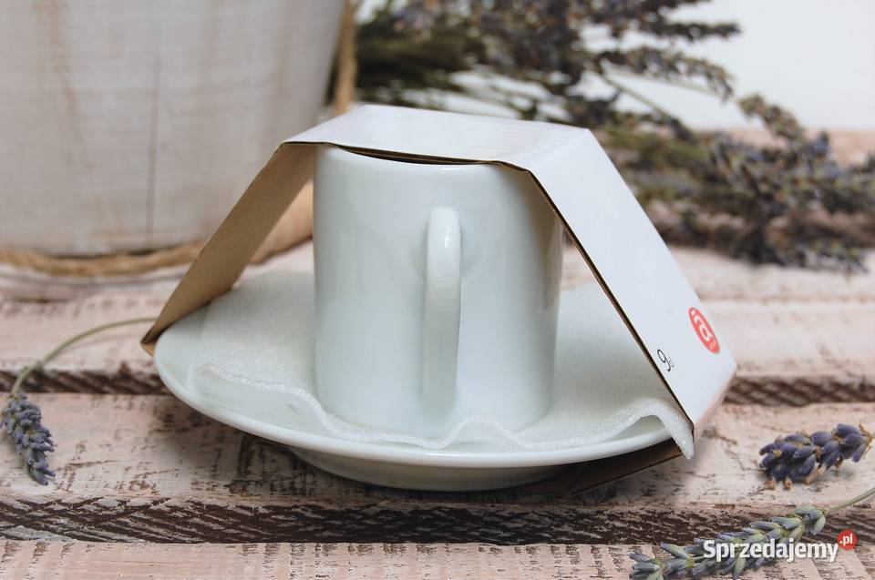 Filiżanka do espresso ze spodkiem porcelana Akcesoria do kawy Lublin