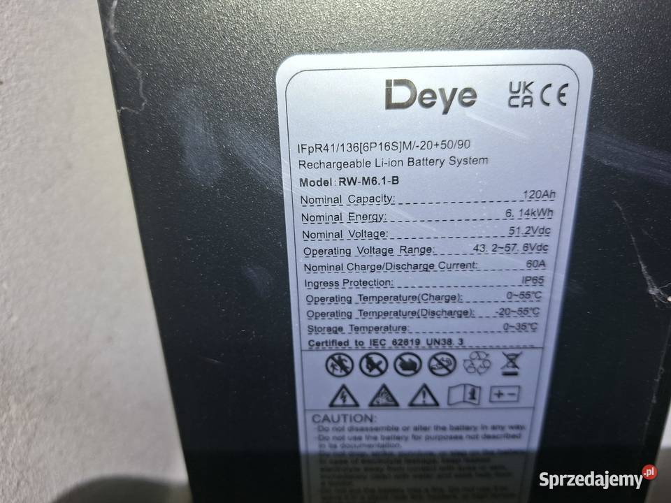 Magazyn Energii Deye RWM61B 614kWh LiFePO4 Jelenia Góra