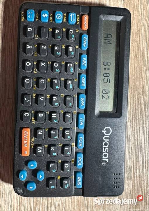 Elektroniczny tłumacz Quasar stary model działa Szamotuły