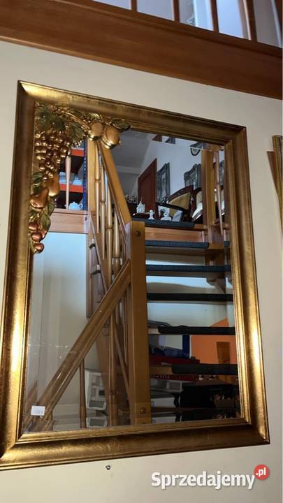 Lustro zlote z koroną Gdańsk