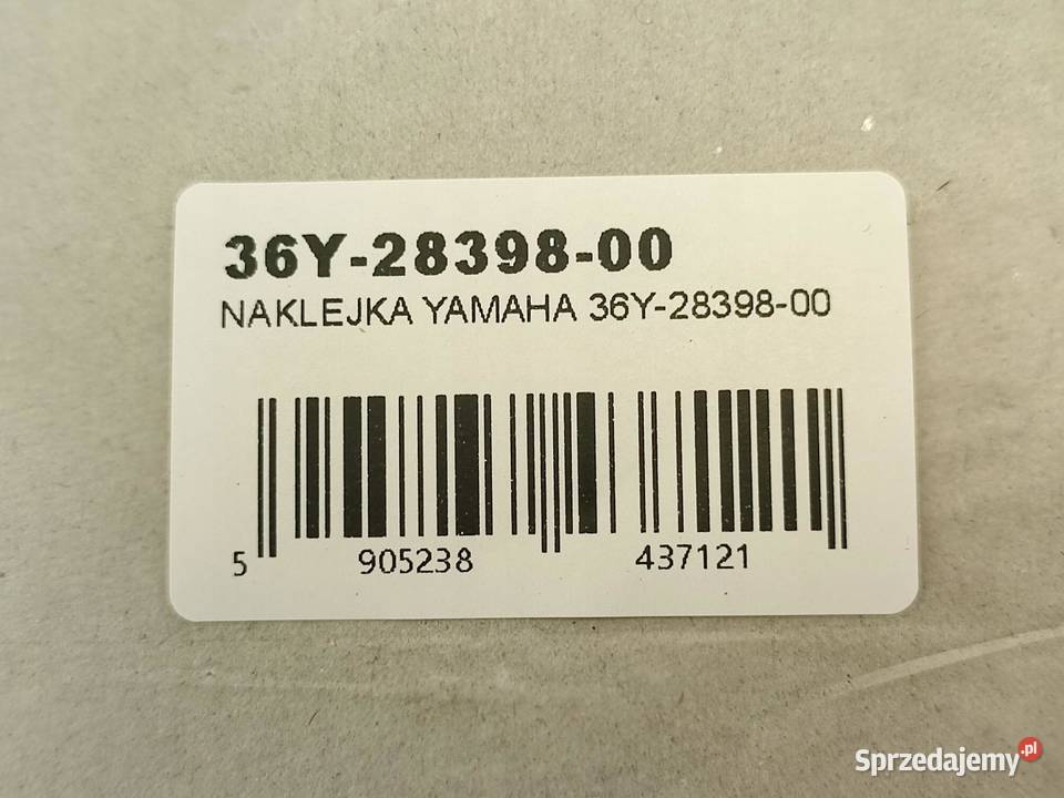 NAKLEJKA EMBLEMAT NA CZACHĘ LEWA STR YAMAHA