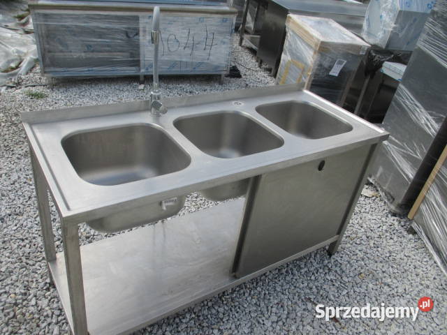 Zlew Gastronomiczny 3 Komorowy Drzwi Suwane Ostrów Wielkopolski