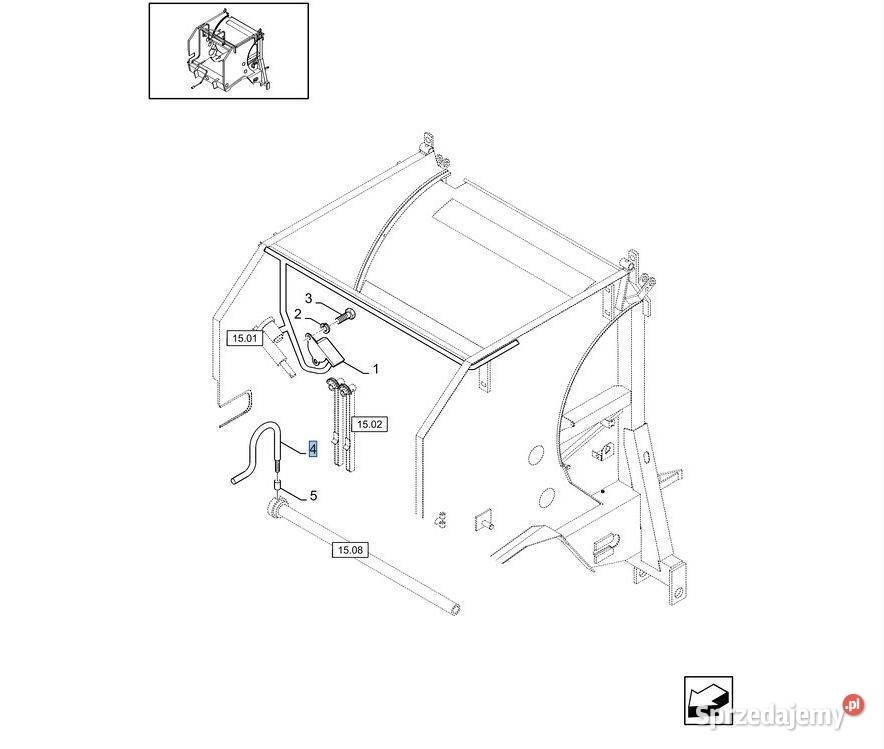 Czujnik owijania siatką Prasa Holland BR Case Płock sprzedam