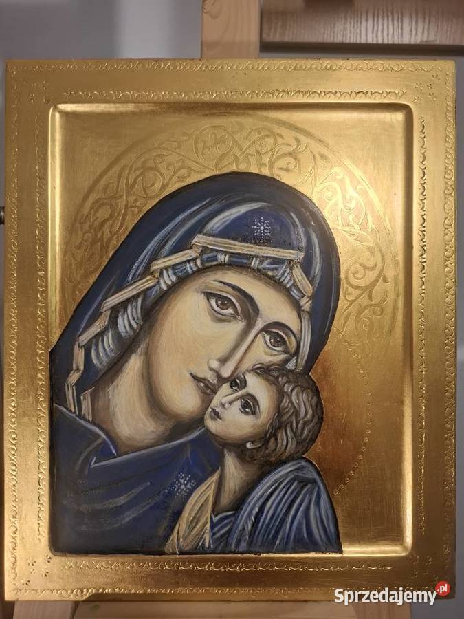 Ikona Trójcy Świętej pisana na desce lipowej Szczecin