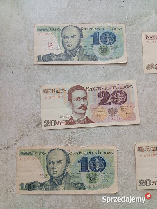 Banknoty PRL stan Siemianowice Śląskie sprzedam