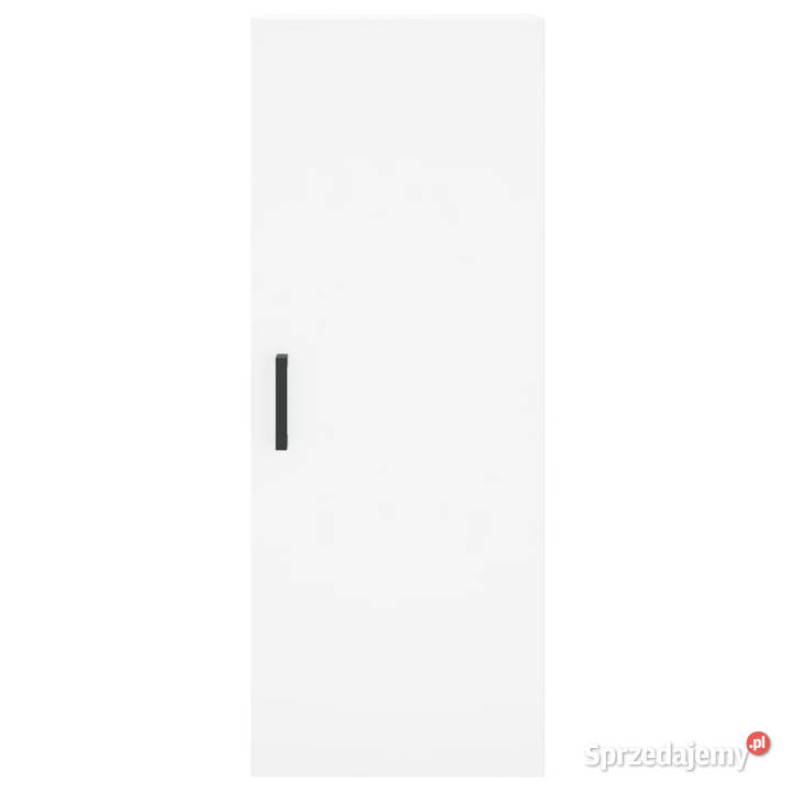Wysoka szafka biała 345x34x180 materiał