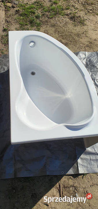 Wanna narożna firmy Sanplast 90x140 z Syfonem Wanny