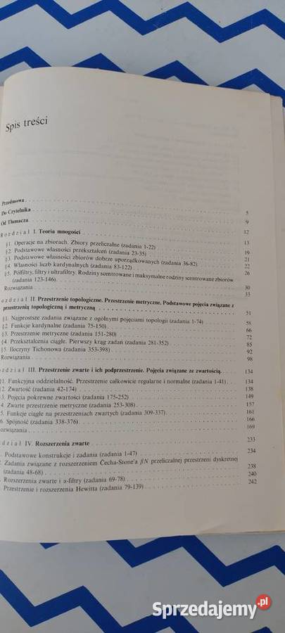 Podstawy topologii ogólnej w zadaniach ISBN 8301028858 Lublin