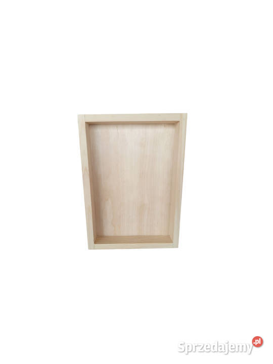 Drewniane ramko 30x20x3 Makrama sensoryczna Skawica