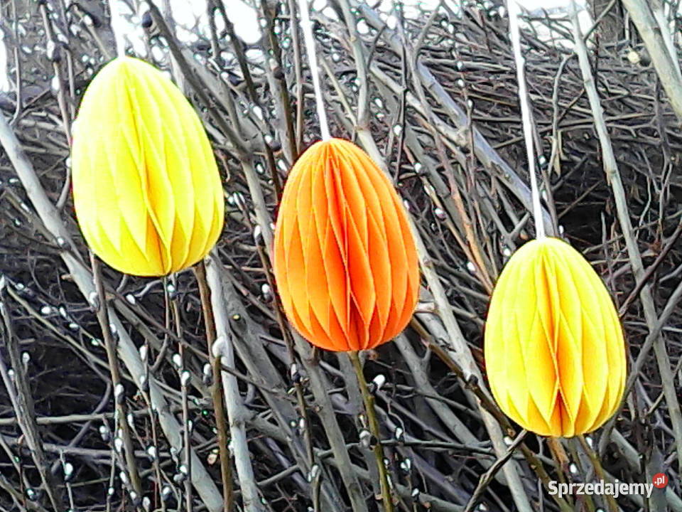 Wielkanocne pisanki z papieru z Bukowiny lubelskie Bukowina