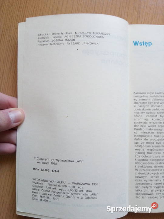 Kompozycje roślinne 1988r Agnieszka Sokołowska śląskie Dąbrowa Górnicza