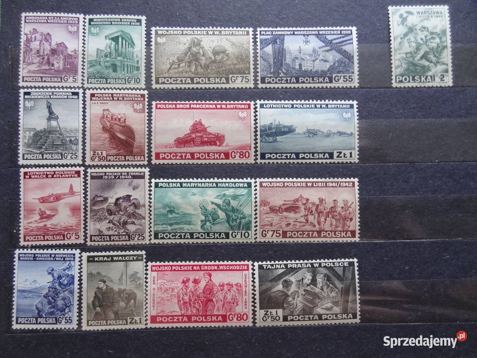 Znaczki pocztowe Polska Fi 338AO UEmigracja Jarosław