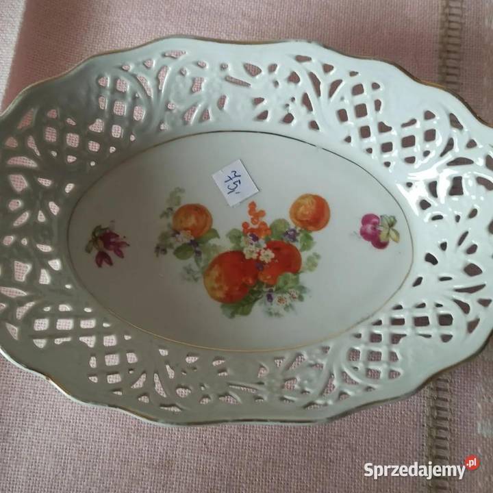 Patera ażurowa owalna Owoce Schumann Gdańsk