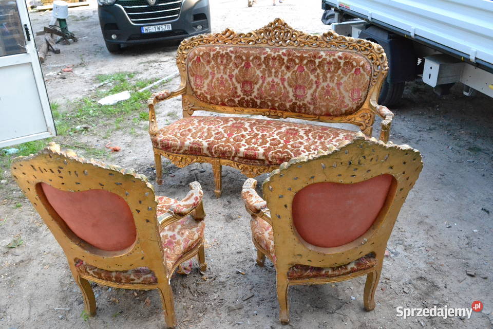 Zestaw pałacowy fotel sofa Gorzów Wielkopolski sprzedam
