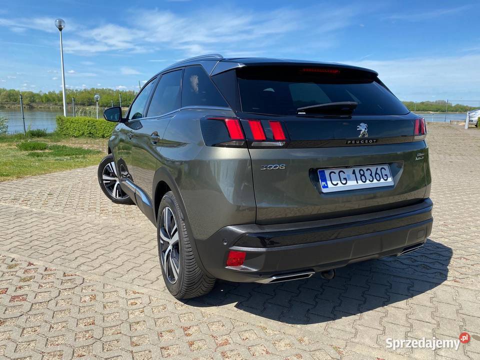 Peugeot 3008 GT Line 16 Benzyna Panorama Full automatyczna kujawsko-pomorskie Grudziądz