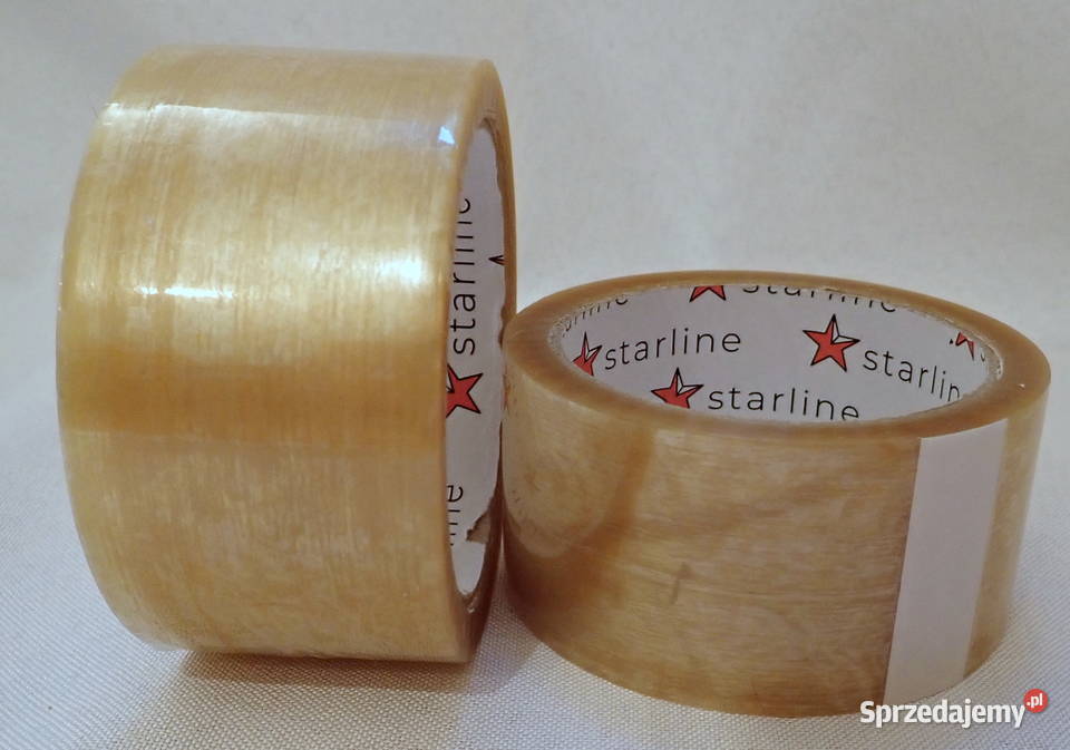 Taśma klejąca pakowa bezbarwna 60m Mocna Pozostałe