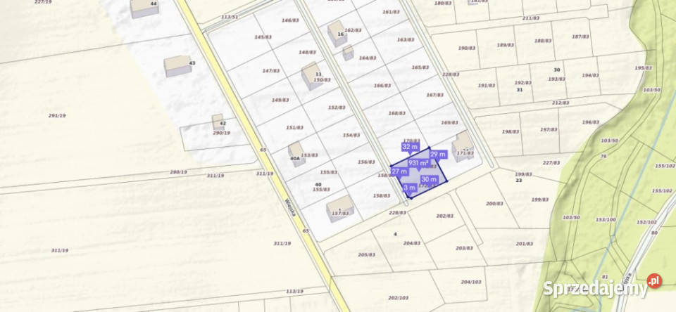 działka w kwadracie w świetnej Czarków