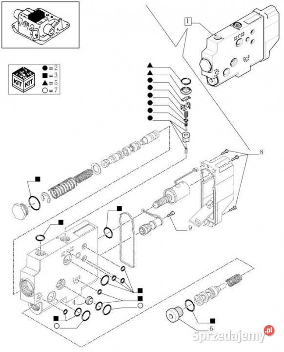 Holland T6010 Regen zawor hydr hyd valve Jastrzębniki