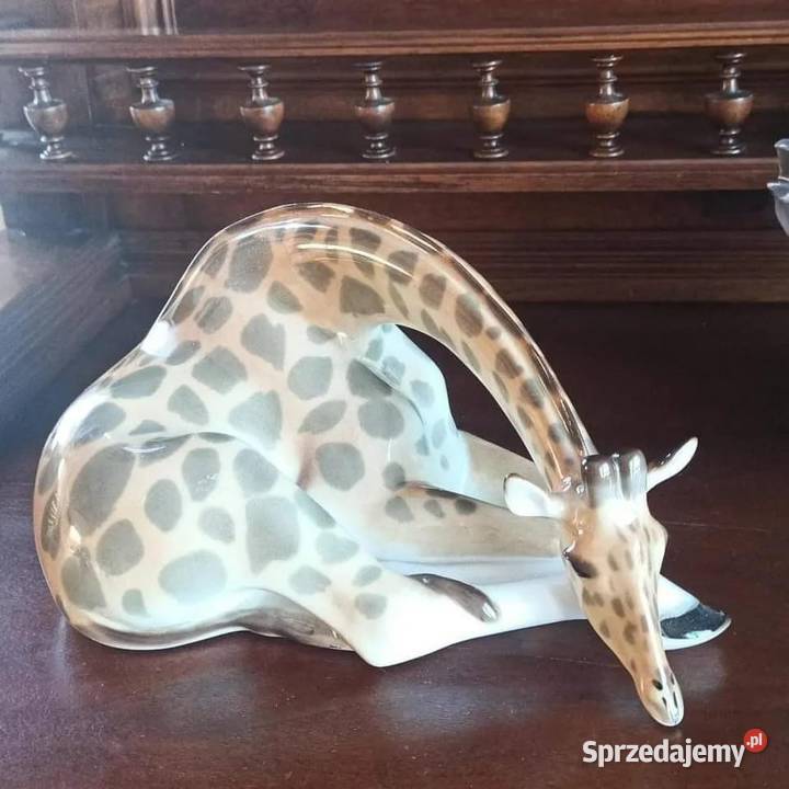 Żyrafa Lomonosov Figurka Leżąca Gdańsk sprzedam