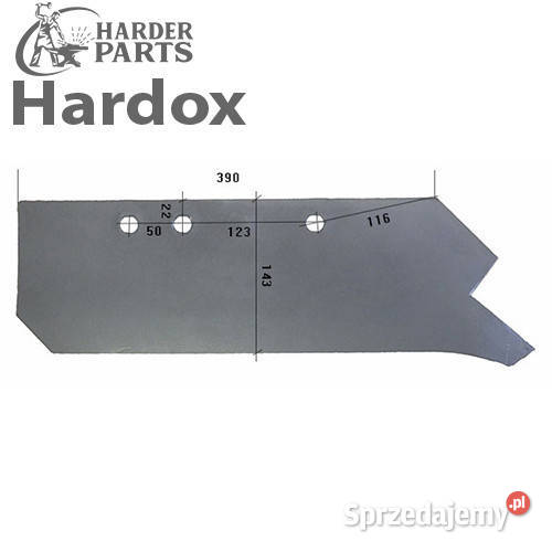 Lemiesz 300hektarów HARDOX 93136P części do Suwałki