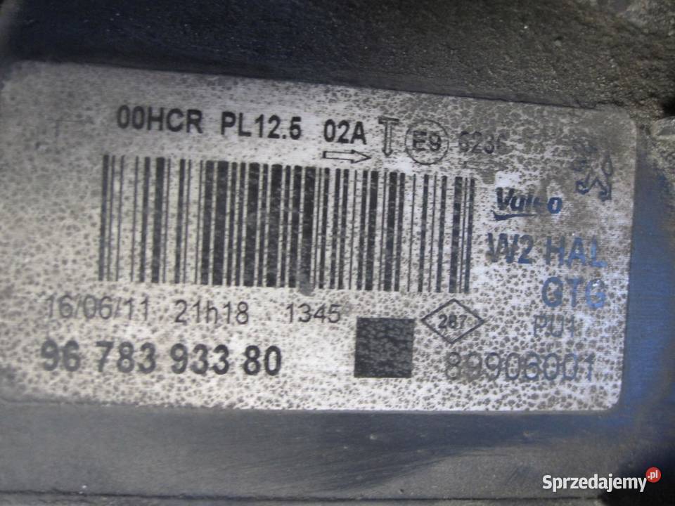 PEUGEOT 508 I SW 11r lampa lewa przód 9678393380