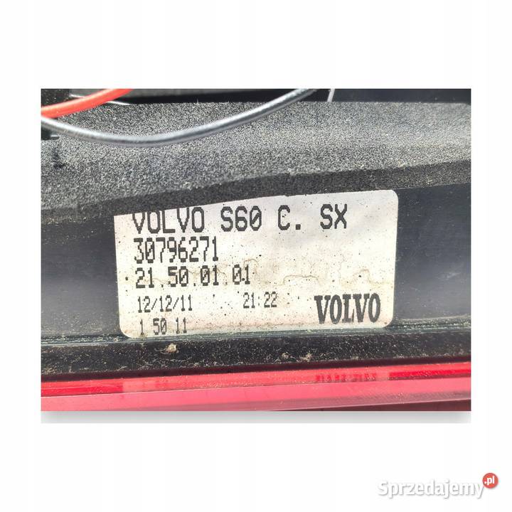LAMPA LEWA Volvo S60 II 20102018 tylna tylnia Chełm sprzedam