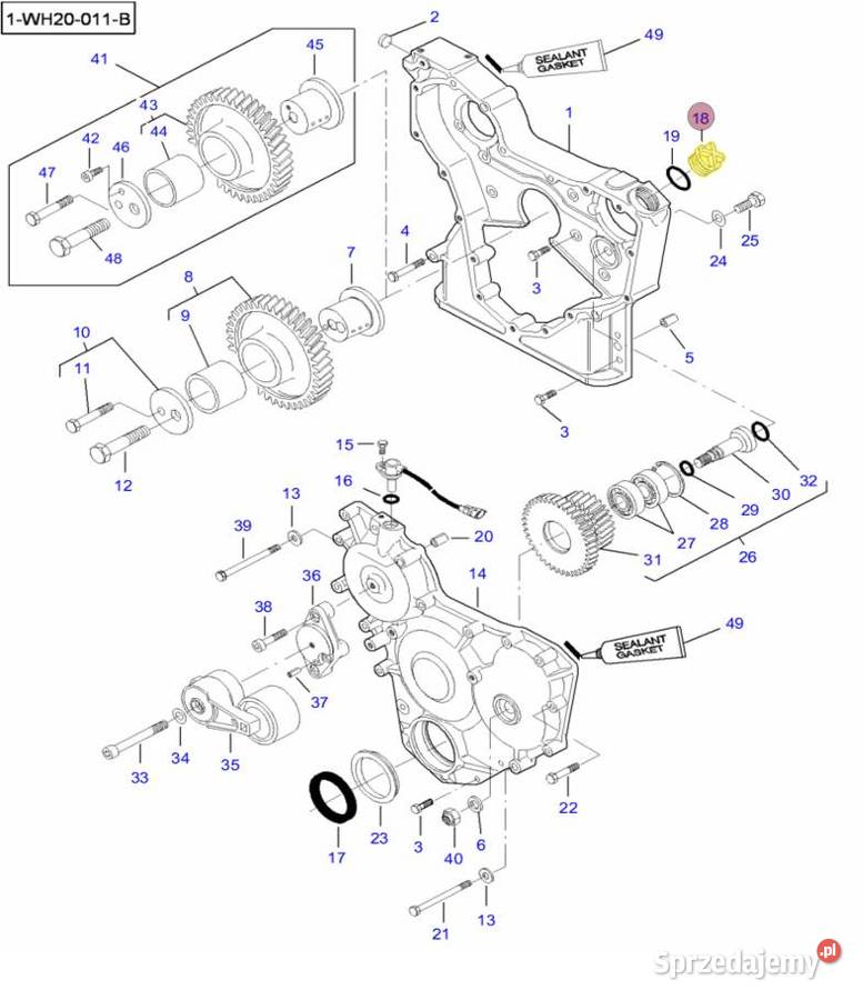 Korek wlewu oleju Massey Ferguson Valmet Silnik i osprzęt podlaskie Białystok