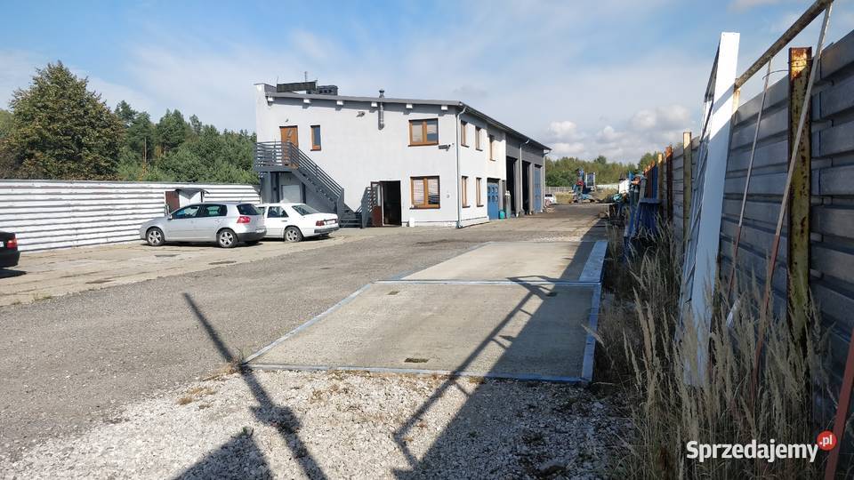 Działka z halą przemysłowa Kasacja Pojazdów skup