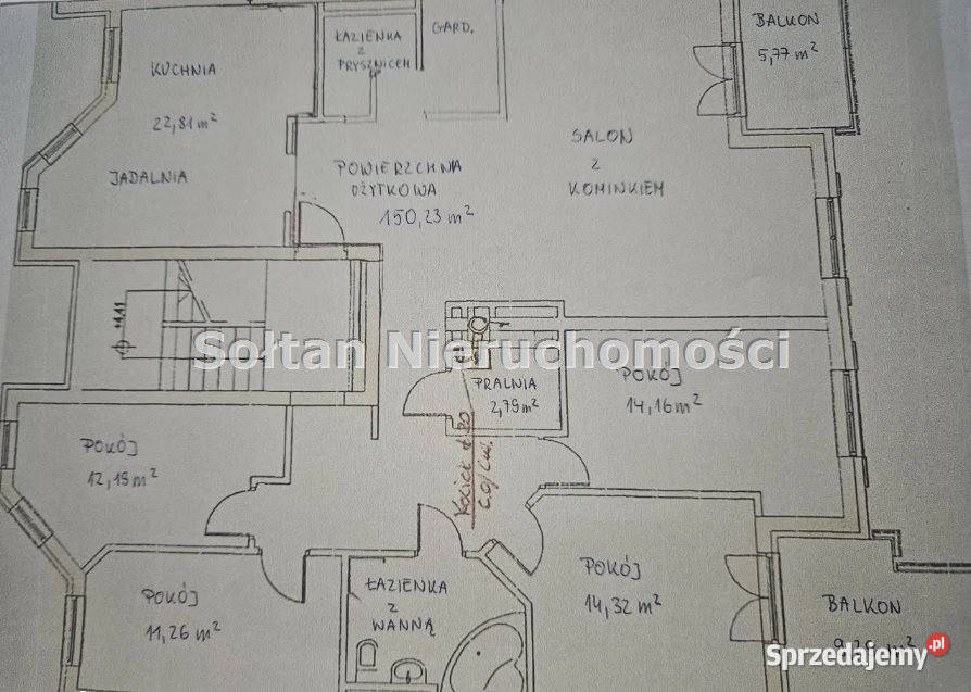 Mieszkanie Warszawa Jaworowa 157m2 5 pokojowe