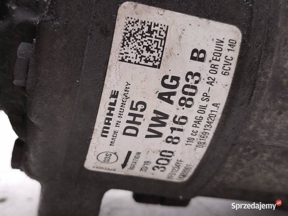 SPRĘŻARKA KLIMATYZACJI 3Q0816803B 10 MPI Skoda świętokrzyskie