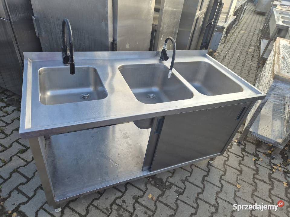 Zlew Gastronomiczny 3 Komorowy Z Drzwiami Ostrów Wielkopolski